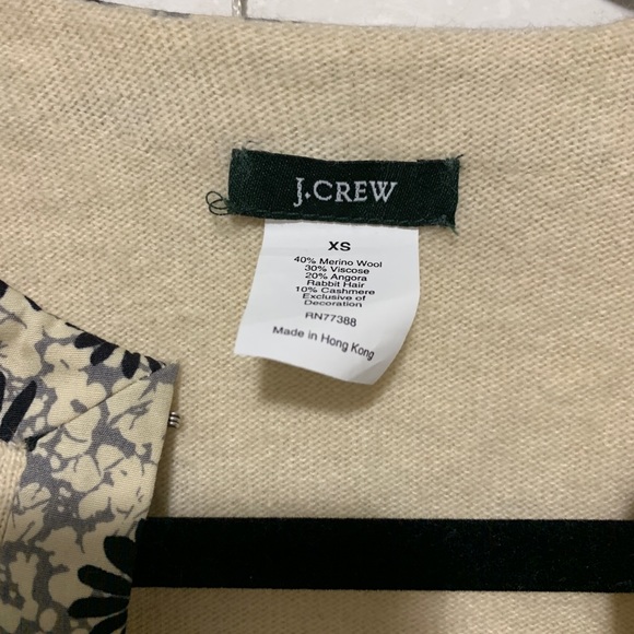 J. Crew Jeweled Flower Cardigan - Picture 6 of 7